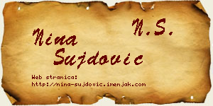 Nina Šujdović vizit kartica